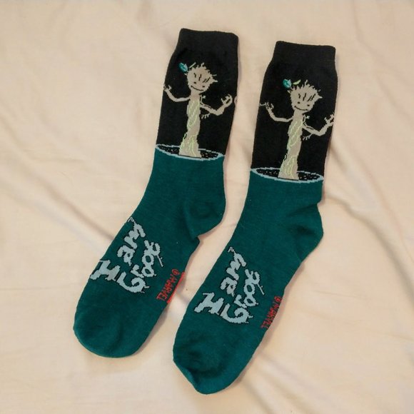 Marvel Guardians Of The Galaxy Groot Socks Loot Crate Exclusive - Picture 3 of 4